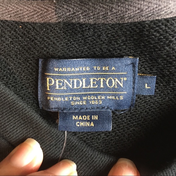 Pendleton Mens Sweatshirt Chief Joseph Black Sz L - Picture 5 of 8